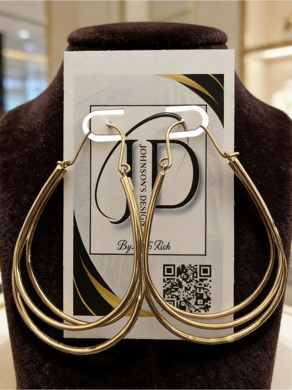 Gold Multi-Loop Hoop Earrings